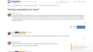 SSH login using default user “admin” | Netgate Forum
