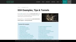 22 SSH Examples, Practical Tips & Tunnels | HackerTarget.com