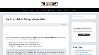 How to check failed or bad login attempts in Linux – The Geek Diary