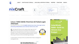 Linux / UNIX SSHD: Find Out All Failed Login Attempts - nixCraft