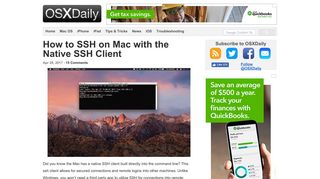 How to SSH on Mac with the Native SSH Client - OSXDaily