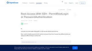 Root Access With SSH - PermitRootLogin or PasswordAuthentication ...