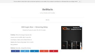 SSH Login Slow - Removing Delay - ShellHacks