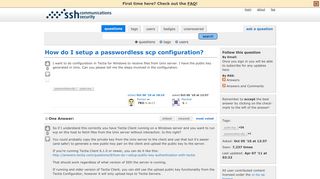 How do I setup a passwordless scp configuration? - SSH Answers