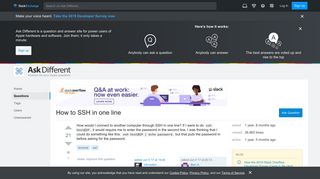 How to SSH in one line - Ask Different - Stack Exchange