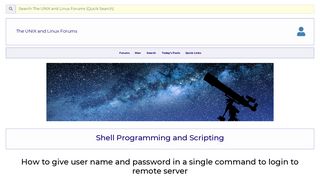 How to give user name and password in a single command to login to ...