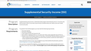 Supplemental Security Income (SSI) | Benefits.gov