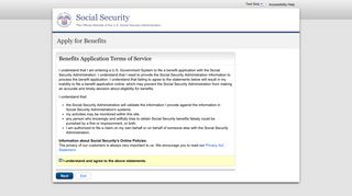 Apply for Benefits, Social Security