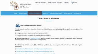 Account Eligibility – MiABLE