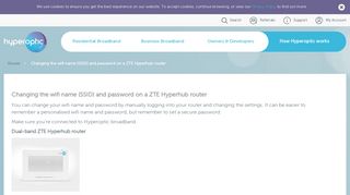 Changing the wifi name (SSID) and password - Hyperoptic