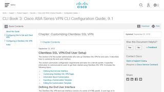 Customizing Clientless SSL VPN - Cisco