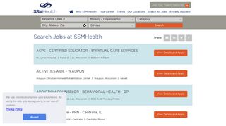 Search Jobs | SSM Health
