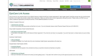 EpicCare Link Access - Pharmacy Society of Wisconsin