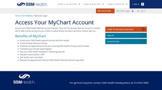 My Chart Login - SSM Health