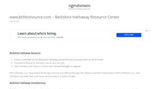 www.bhhsresource.com – Berkshire Hathaway Resource Center