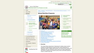Department of Agriculture | School Nutrition Programs - NJ.gov
