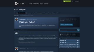 SSO login failed? :: EVE: Valkyrie Technical Support - Steam Community