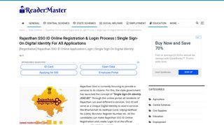 Rajasthan SSO ID Online Registration & Login Process | Single Sign ...