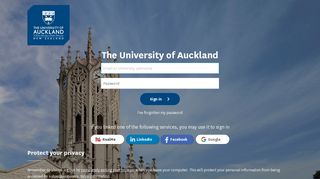 The University of Auckland Login Service