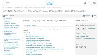Configuring Active Directory Single Sign-On - Cisco