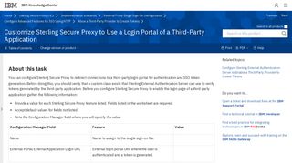 Customize Sterling Secure Proxy to Use a Login Portal of a Third-Party ...