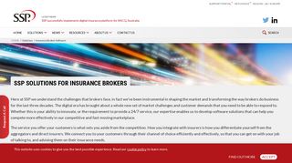 Insurance broker software — SSP Broking — SSP Limited