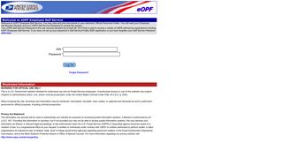 USPS | Electronic Official Personnel Folder |