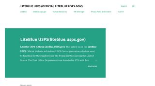 LiteBlue usps (Official liteblue.usps.gov)