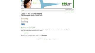 SSQ Financial Group: Log in to the secure website - SSQ.ca