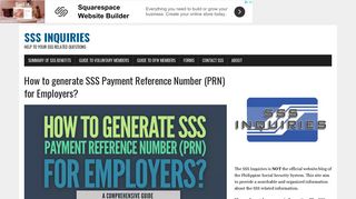 How to generate SSS Payment Reference Number (PRN) for ...