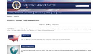 Register Now - Selective Service