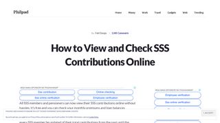 How to View and Check SSS Contributions Online - Philpad