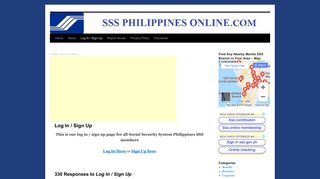 Log In / Sign Up - SSS Philippines Online.ComSSS Philippines Online ...