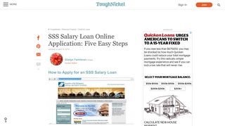 SSS Salary Loan Online Application: Five Easy Steps | ToughNickel
