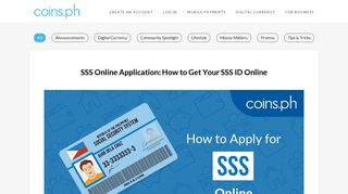 SSS Online Application: How to Get Your SSS ID Online | Coins.ph