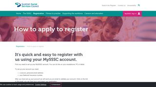 How to apply to register - Scottish Social Services Council - Sssc