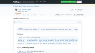 LDAP Auth for SSSD, SSH, SUDO · GitHub