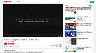 Tutorial: How to update your address in Aadhaar online? - YouTube