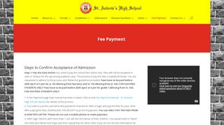 Fee Payment | St. Andrew's High School