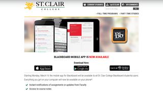 Blackboard Mobile | St. Clair College