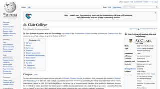 St. Clair College - Wikipedia