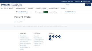 Patient Portal | St. David's HealthCare