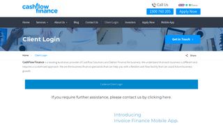 Client Login - Cashflow Finance Australia