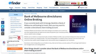 Bank of Melbourne directshares Online Broking Review | finder.com.au
