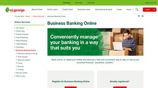 Online Business Banking , online services | St.George Bank