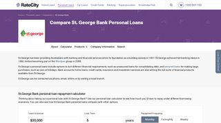 St. George Bank Personal Loans | Compare Instantly | RateCity