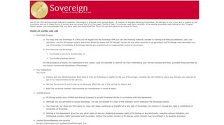 Sovereign Terms of Access - St.George Bank