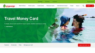 Travel money card - order a Global Currency Card | St.George Bank