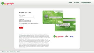 Activate Your Card - St.George | Sign In - St.George Bank