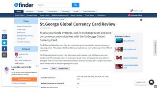 St.George Global Currency Card Review, Rates & Fees | finder.com.au